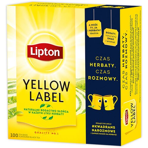 Herbata LIPTON Yellow Label (100 sztuk)