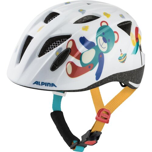 Kask rowerowy ALPINA Ximo Bear Biały dla Dzieci (rozmiar M)