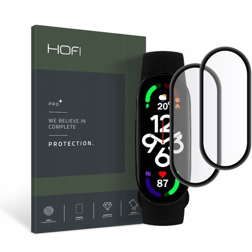 Szkło hybrydowe HOFI Hybrid Pro+ do Xiaomi Mi Smart Band 7 Czarny (2 szt.)