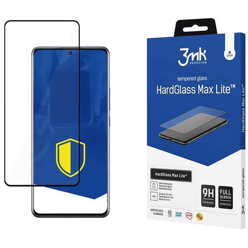 Szkło hartowane 3MK HardGlass Max Lite do Xiaomi 12 Pro Czarny