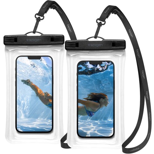 Etui wodoodporne SPIGEN A610 Waterproof Przezroczysty (2 szt.)