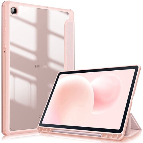 Etui na Galaxy Tab S6 Lite TECH-PROTECT SmartCase Hybrid Różowy