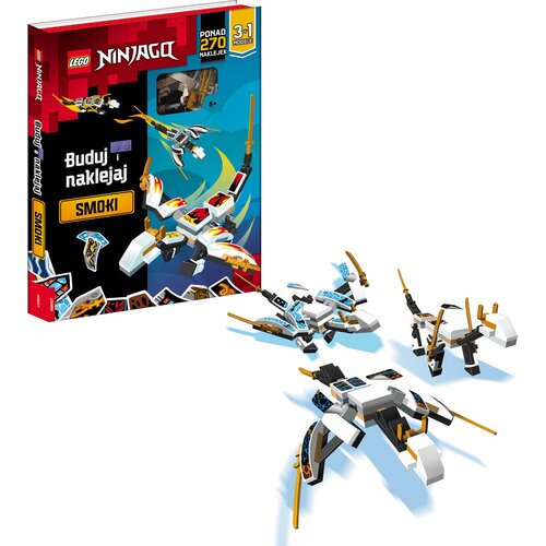Książka LEGO Ninjago Buduj i naklejaj Smoki BSP-6701