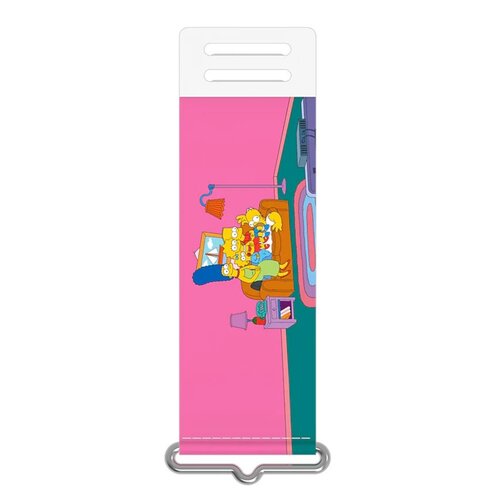 Pasek SAMSUNG do Silicone Cover do Galaxy A53/S22/S22+/S22 Ultra Simpsons Różowy