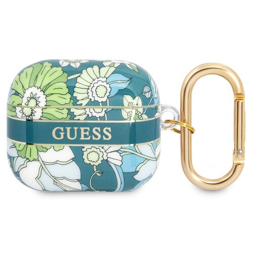 Etui na słuchawki GUESS Flower Strap GUA3HHFLN Zielony