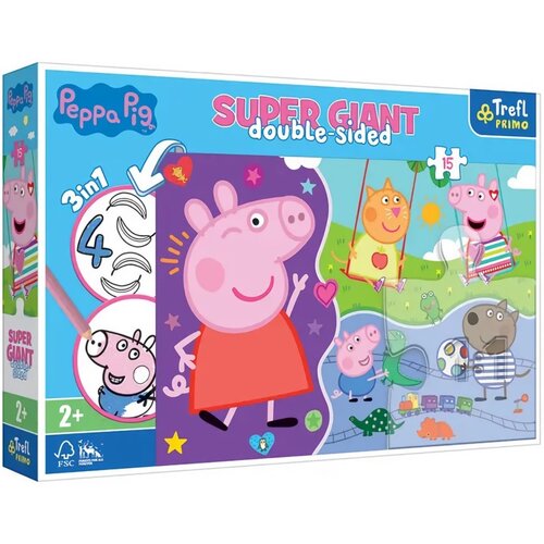 Puzzle TREFL Świnka Peppa 42003 (15 elementów)