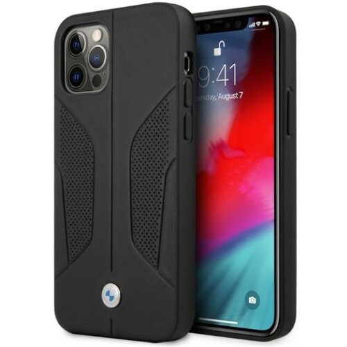 Etui BMW Perforate Sides do Apple iPhone 12/12 Pro Czarny