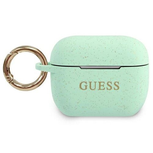 Etui GUESS Silicone Glitter do Apple AirPods Pro Zielony