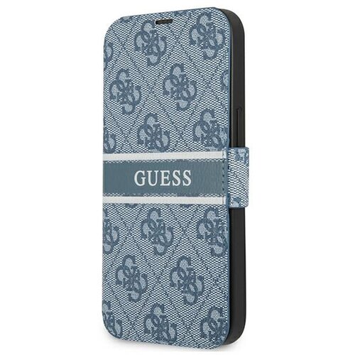 Etui GUESS 4G Stripe do Apple iPhone 13 Mini Niebieski