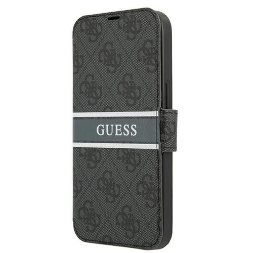 Etui GUESS 4G Stripe do Apple iPhone 13 Mini Szary