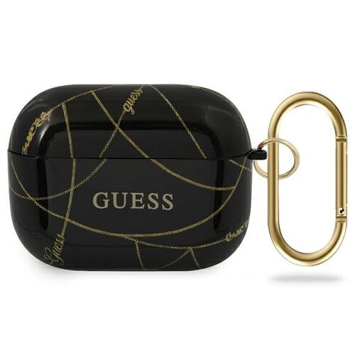 Etui GUESS Gold Chain Collection do Apple AirPods Pro Czarny