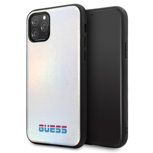 Etui GUESS Iridescent do Apple iPhone 11 Pro Srebrny