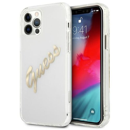 Etui GUESS Vintage do Apple iPhone 12 Pro Max Przezroczysty