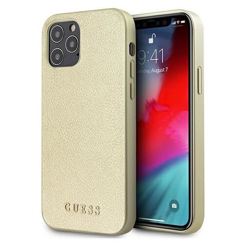 Etui GUESS Iridescent do Apple iPhone 12 Pro Max Złoty