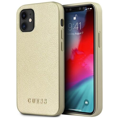 Etui GUESS Iridescent do Apple iPhone 12 mini Złoty