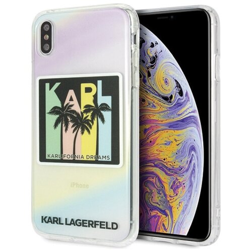 Etui KARL LAGERFELD Kalifornia Dreams do Apple iPhone Xs Max Wielokolorowy