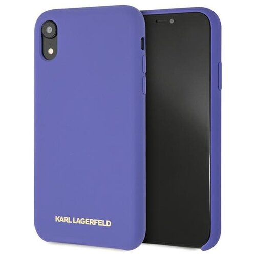 Etui KARL LAGERFELD Silicone do Apple iPhone Xr Fioletowy