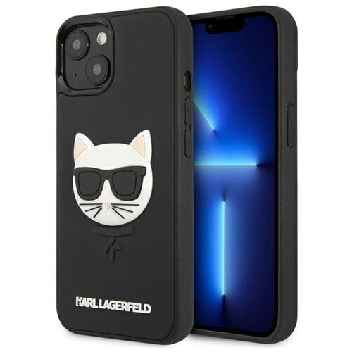 Etui KARL LAGERFELD 3D Rubber Choupette do Apple iPhone 13 Mini Czarny
