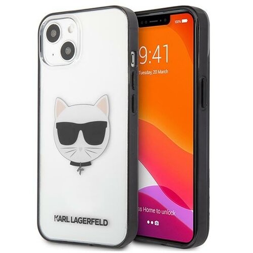 Etui KARL LAGERFELD Ikonik Choupette do Apple iPhone 13 Mini Przezroczysty