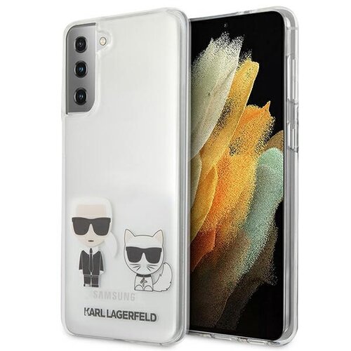 Etui KARL LAGERFELD Transparent Karl & Choupette do Samsung Galaxy S21+ Przezroczysty