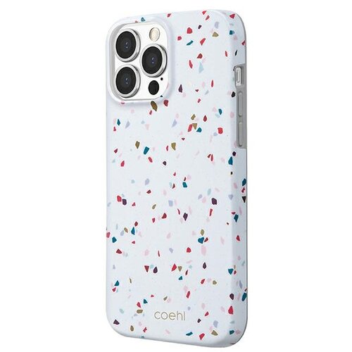 Etui UNIQ Coehl Terrazzo do Apple iPhone 13/13 Pro Biały