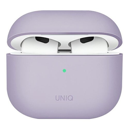 Etui na słuchawki UNIQ Lino do Apple AirPods 3 gen Lawendowy