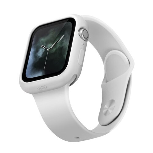 Etui UNIQ Lino do Apple Watch Series 4/5/6/SE (44 mm) Biały