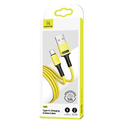 Kabel USB - USB-C USAMS U52 SJ436USB03 10W 1 m Żółty