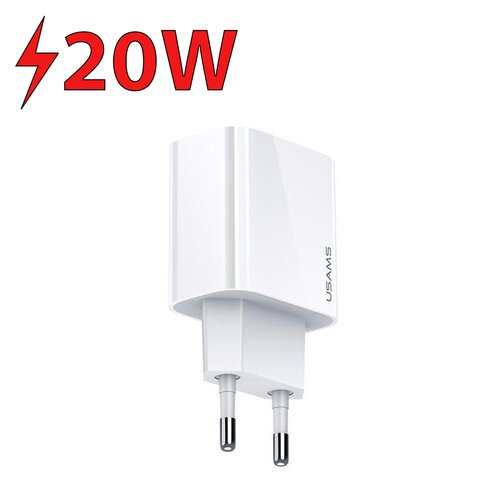 Ładowarka sieciowa USAMS T34 CC118TC01 20W Biały