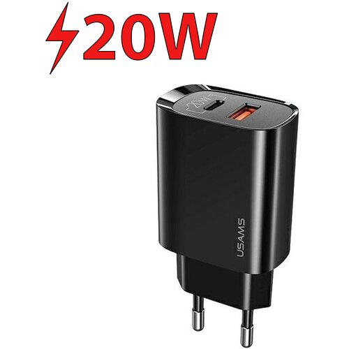 Ładowarka sieciowa USAMS T35 CC121TC02 20W Czarny