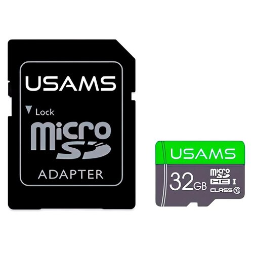 Karta pamięci USAMS microSDHC 32GB ZB118TF01 + Adapter