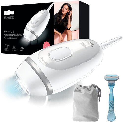 Depilator BRAUN Silk-expert Mini IPL PL1124 Szaro-biały