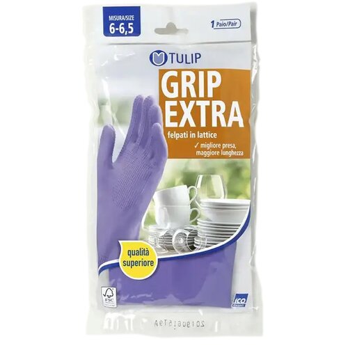 Rękawiczki lateksowe TULIP Grip Extra (rozmiar S)