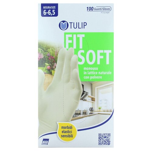 Rękawiczki lateksowe TULIP Fit Soft (rozmiar S)