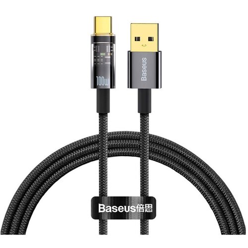 Kabel USB - USB-C BASEUS Explorer 100W 1 m Czarny