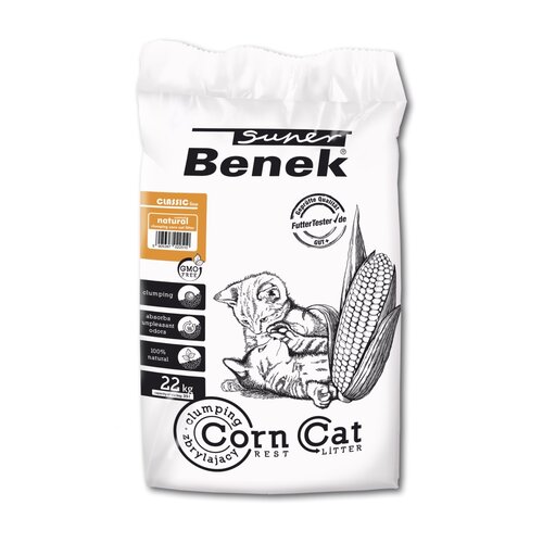 Żwirek dla kota SUPER BENEK Corn Cat Naturalny 35 l