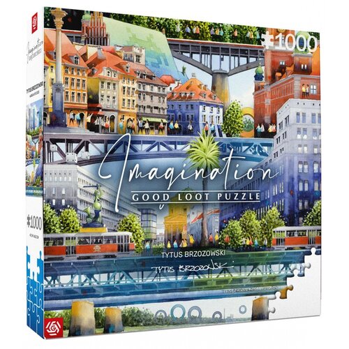 Puzzle CENEGA Imagination: Tytus Brzozowski Warszawskie mosty (1000 elementów)
