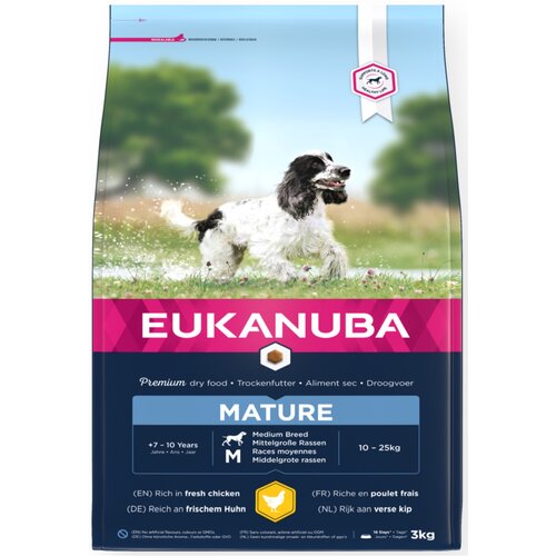Karma dla psa EUKANUBA Mature Medium Breeds Kurczak 3 kg