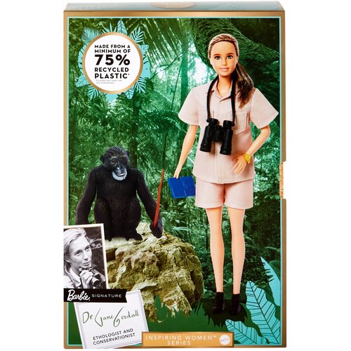 Lalka Barbie Inspiring Women Jane Goodall HCB82