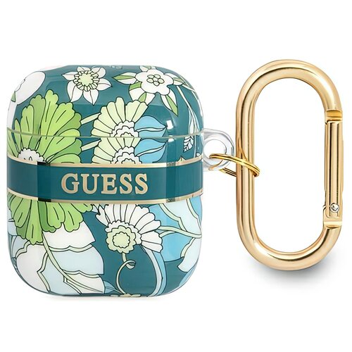 Etui na słuchawki GUESS Flower Strap Zielony