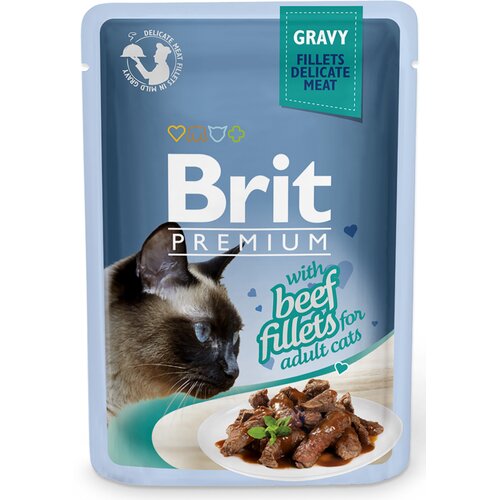 Karma dla kota BRIT Premium Wołowina 85 g