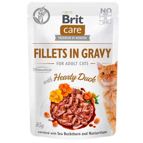 Karma dla kota BRIT Care Fillets In Gravy Serca kaczki 85 g