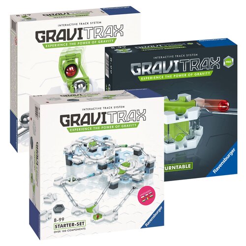 Gra logiczna RAVENSBURGER GraviTrax Zestaw startowy + Gravitrax Dipper + Gravitrax Pro Obrotnica