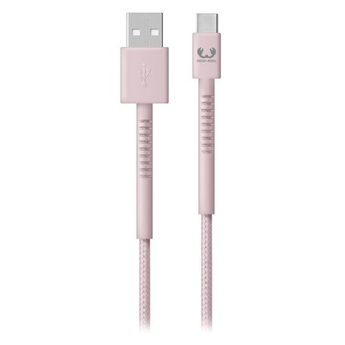 Kabel USB-A - USB-C FRESH N REBEL 2.0 m Różowy