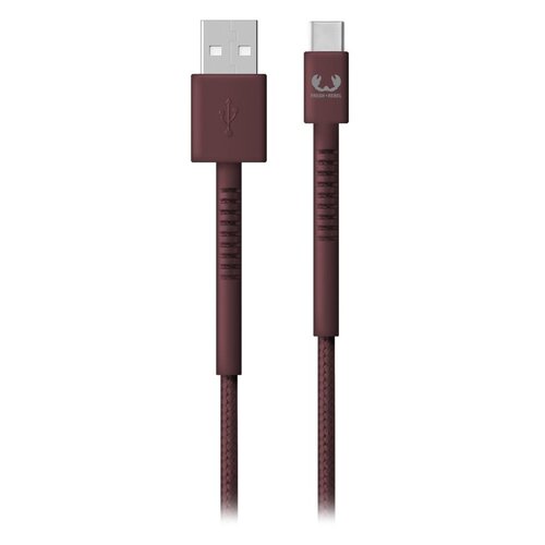 Kabel USB-A - USB Typ-C FRESH N REBEL 2.0 m Bordowy