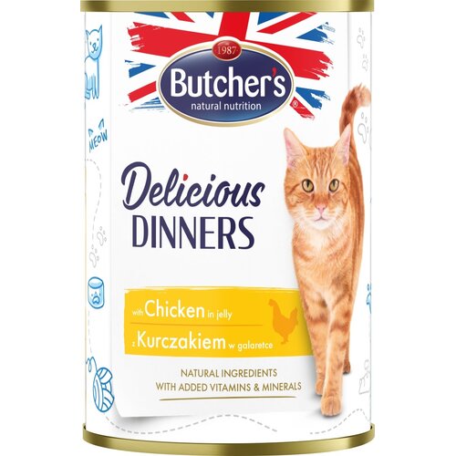 Karma dla kota BUTCHER'S Delicious Dinners kawałki z kurczakiem w galaretce 400 g