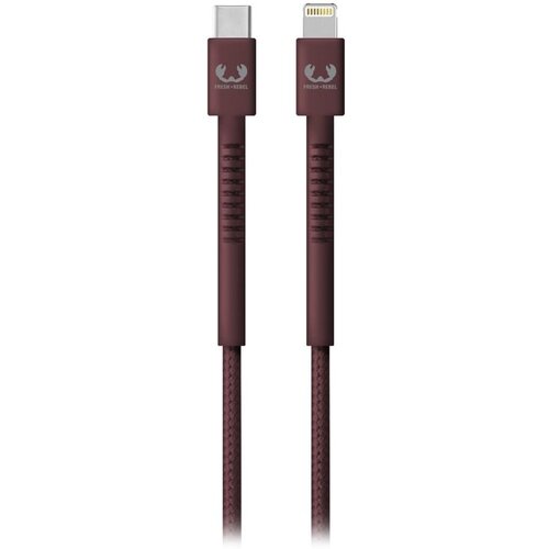 Kabel USB-C - Lightning FRESH N REBEL Deep Mauve Bordowy 2 m