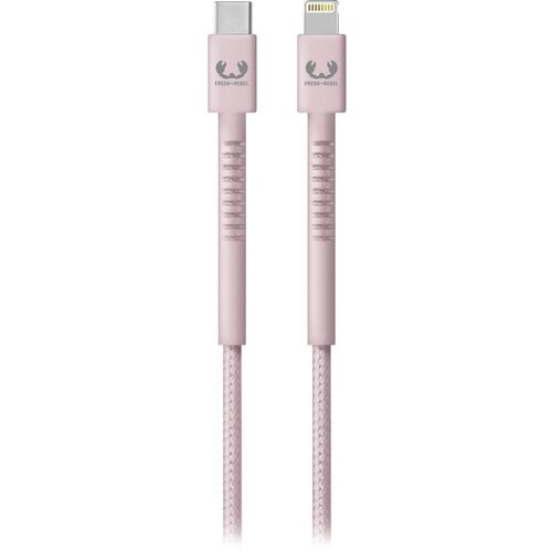 Kabel USB-C - Lightning FRESH N REBEL Smokey Pink Różowy 2 m