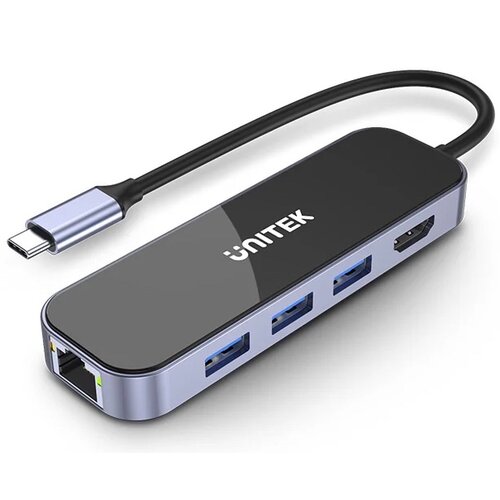 Hub UNITEK D1084A USB Typu C, Pasywny