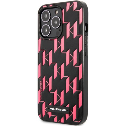 Etui KARL LAGERFELD Monogram Plaque do Apple iPhone 13 Pro Max Różowy